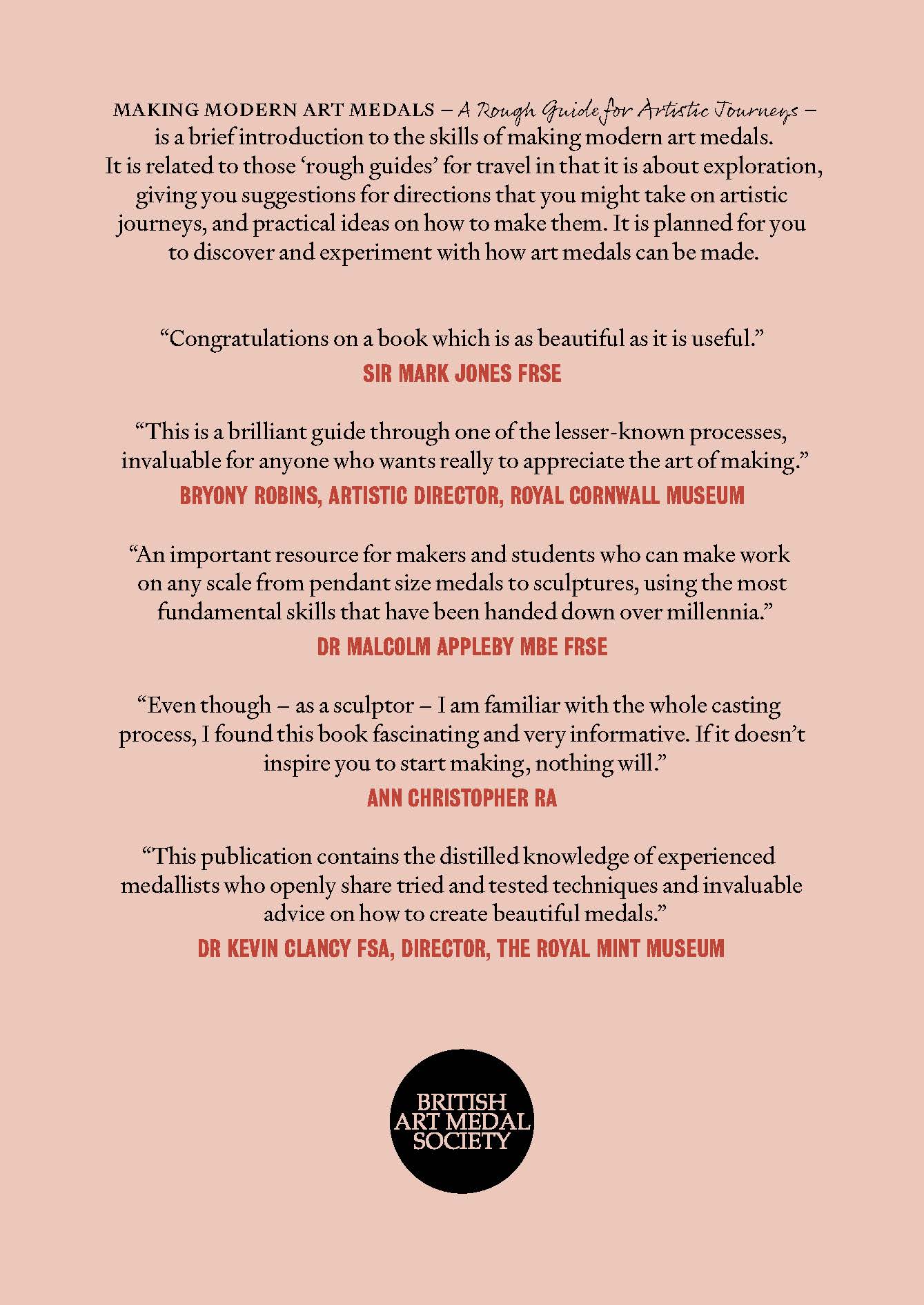 Making Modern Art Medals - A Rough Guide for Artistic Journeys